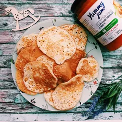 Кукурузные творожные оладьи🥞#кулинарныймарафон