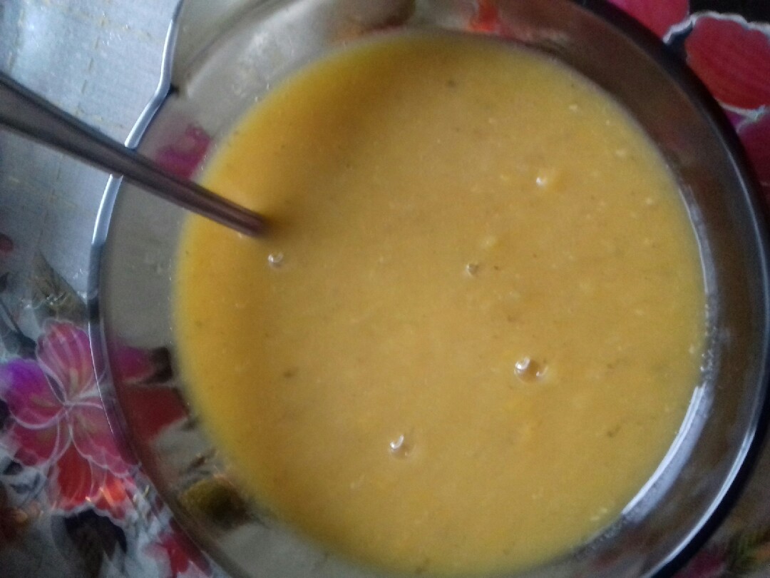 Суп пюре тыквенный с чечевицей