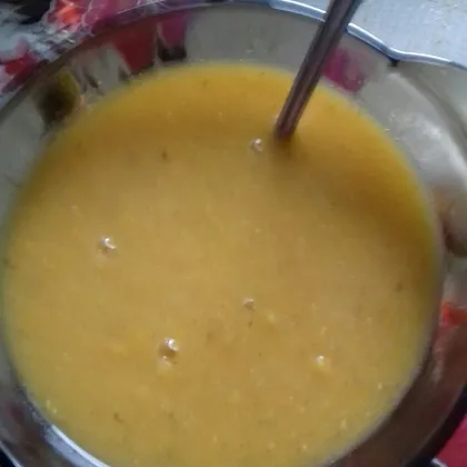 Суп пюре тыквенный с чечевицей
