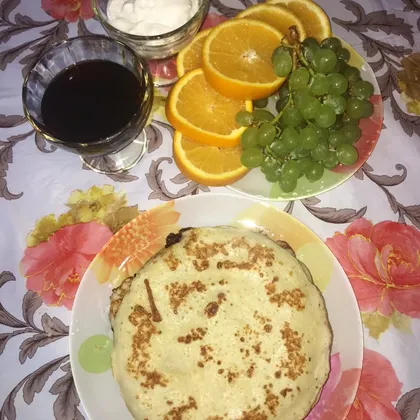 Толстые Блины с ванилью 🥞 на горячем молоке