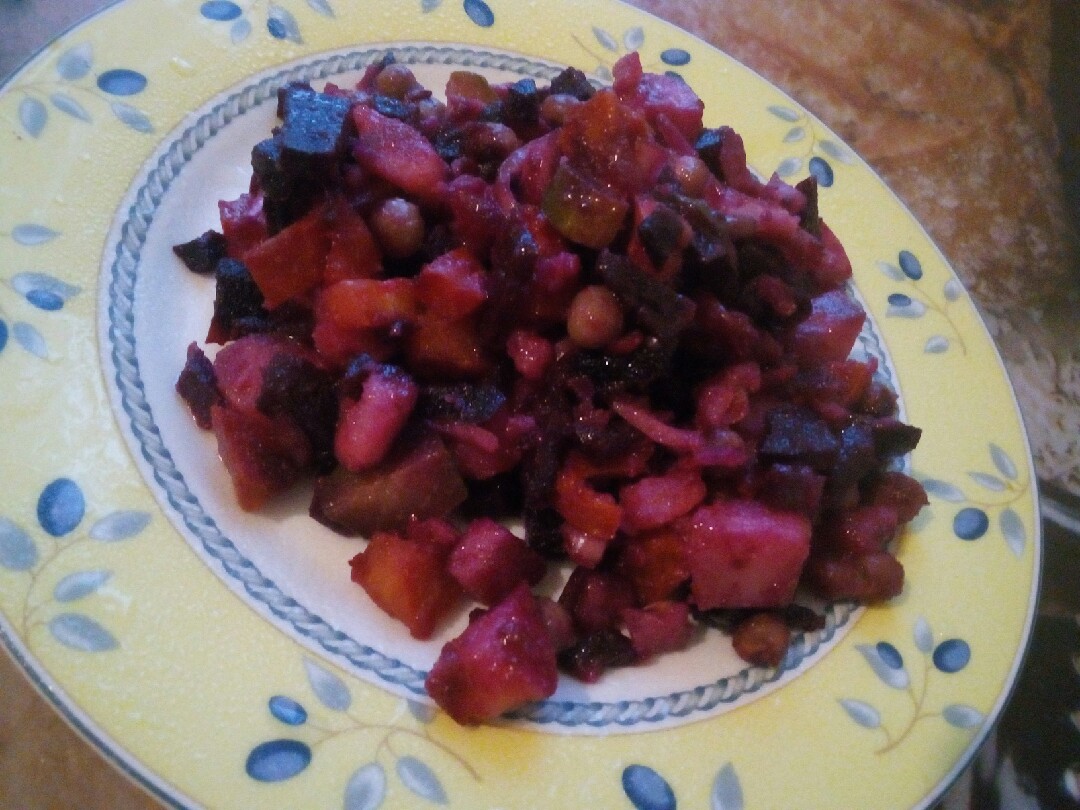 Винегрет из запеченных овощей