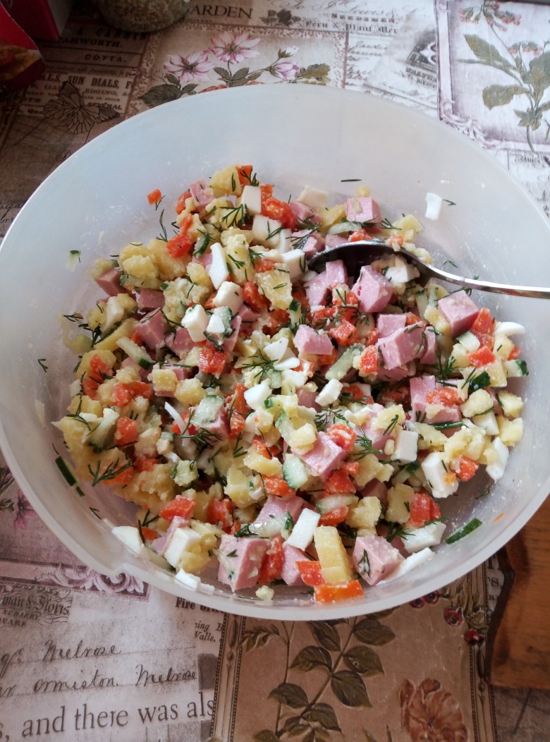 Рецепт Салат с фасолью 