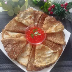 Блины на пиве  "Три стакана"