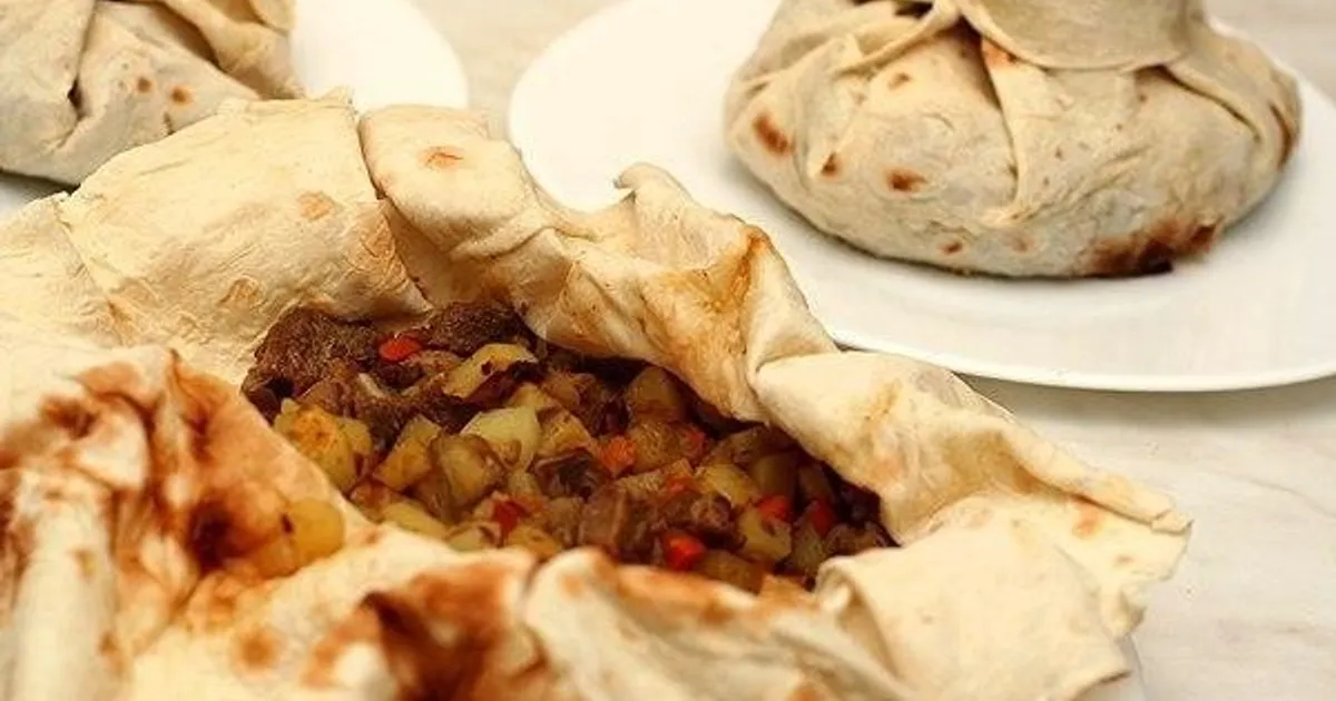 Мясо в армянском лаваше - рецепт автора Елена