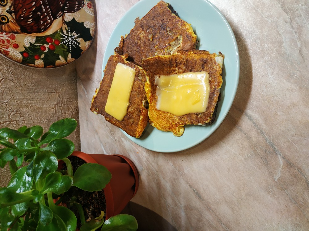 Гренки с сыром