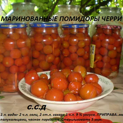 Маринованные помидоры ЧЕРРИ