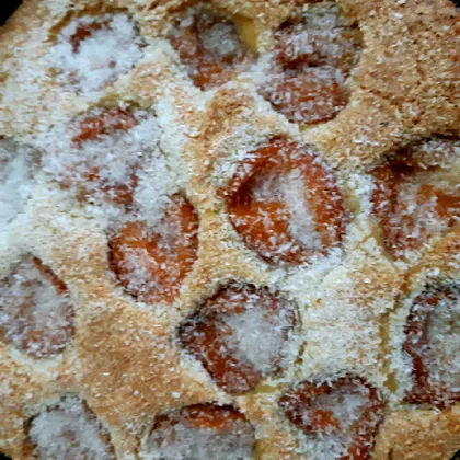 Пирог с консервированным абрикосом