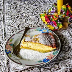 Чизкейк с кедровыми орешками (пинии). Käsekuchen mit Pinienkernen