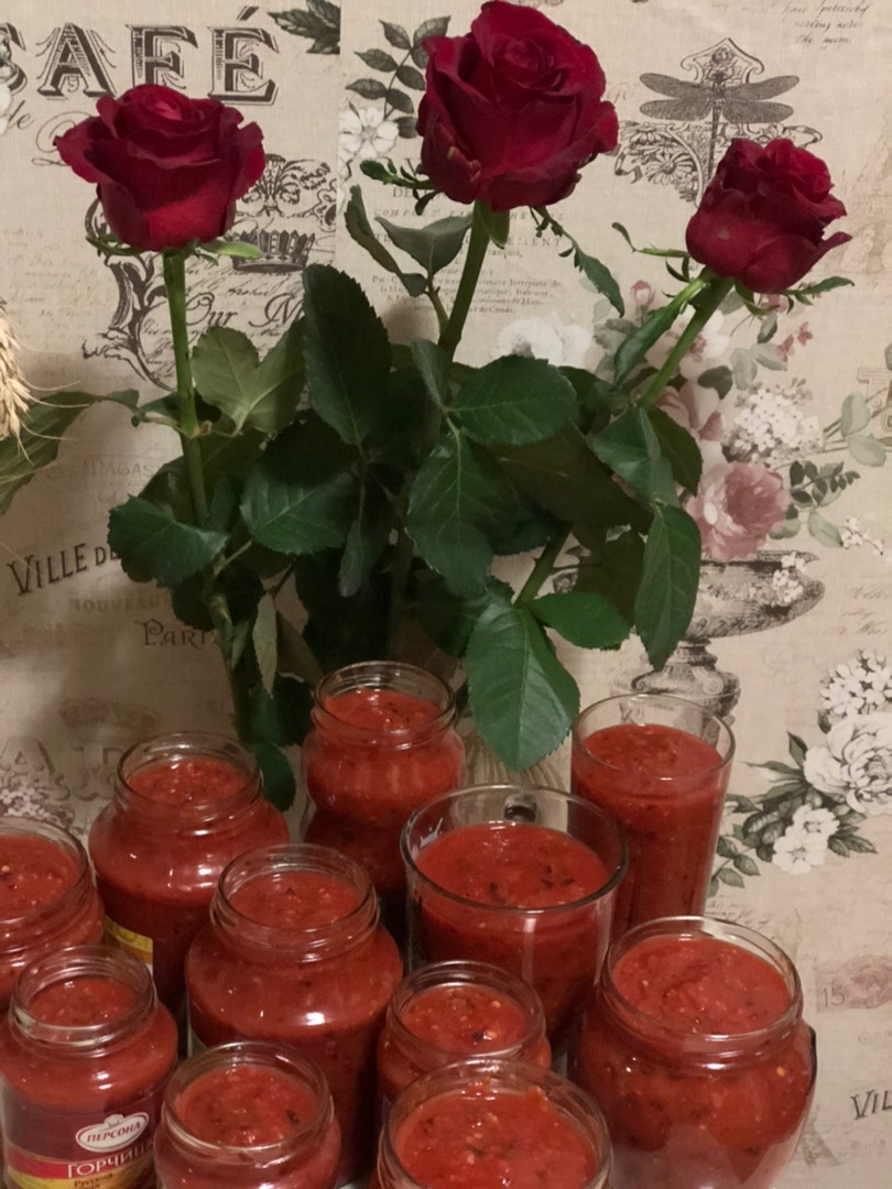 Соус, аджика из слив