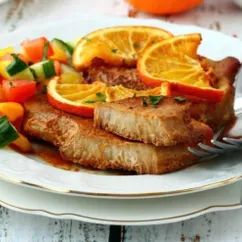 Индейка в маринаде из апельсинов с асафетидой