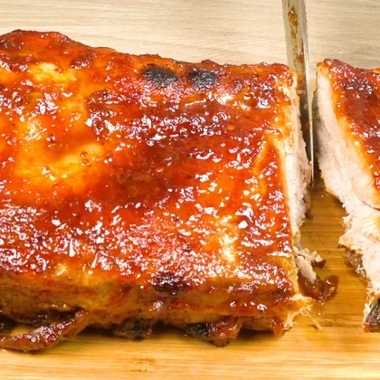 Свиные ребрышки барбекю в духовке | BBQ рork ribsin the oven