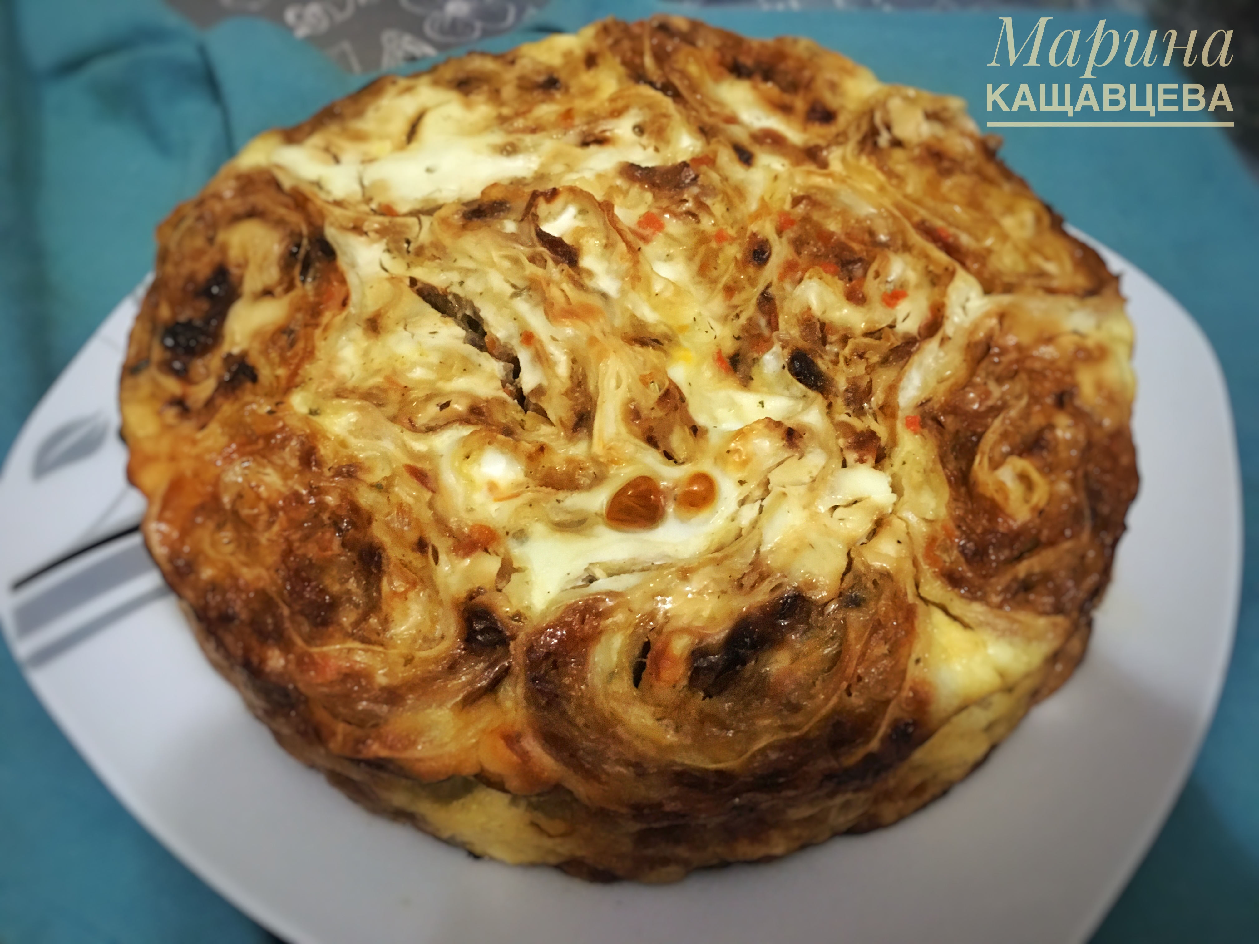 Пирог с капустой из лаваша 