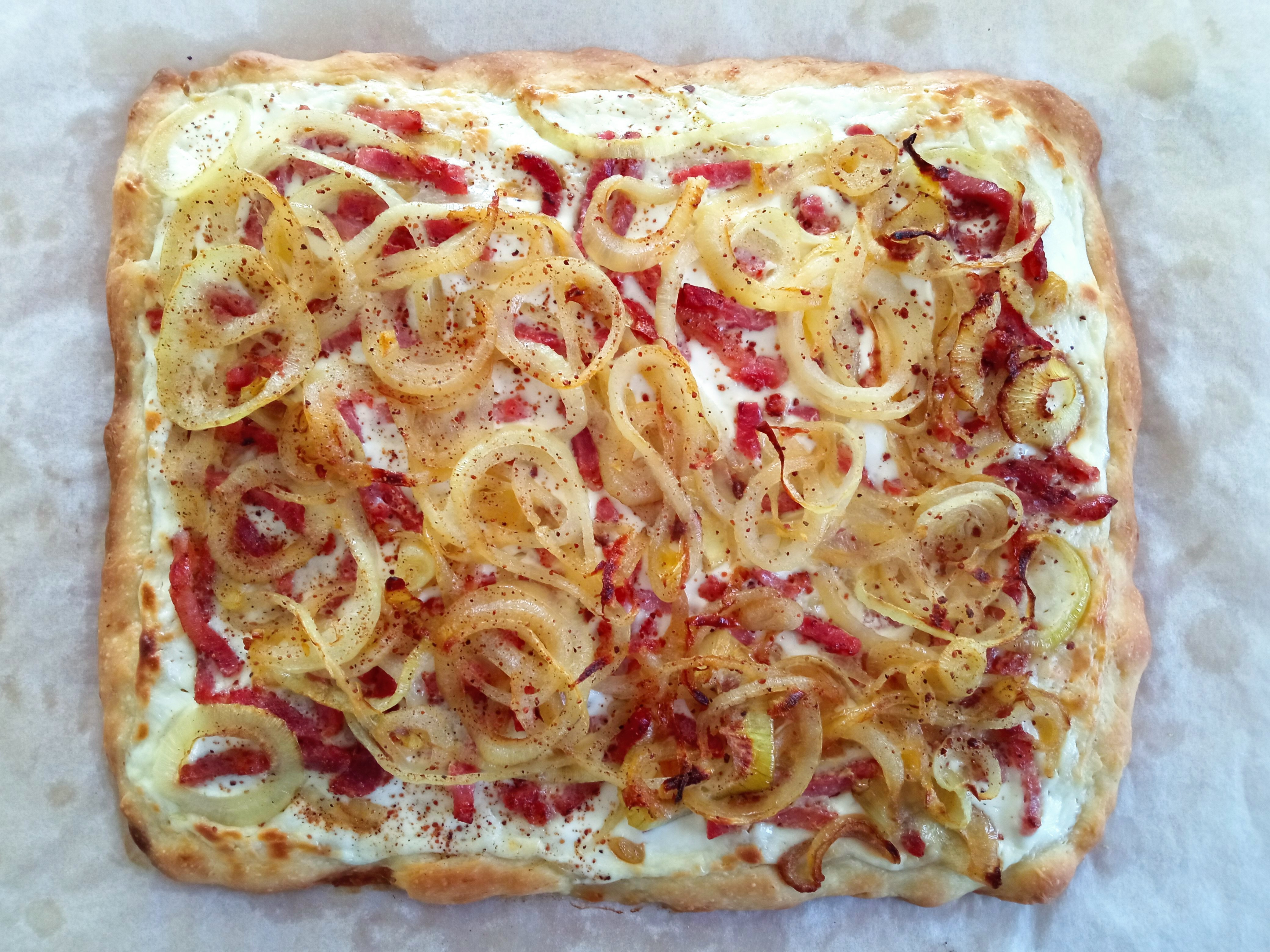 Фламмкухен. Flammkuchen. Тарт фламбе