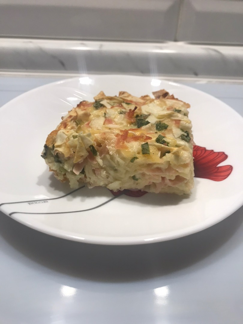 Ленивая ачма с ветчиной