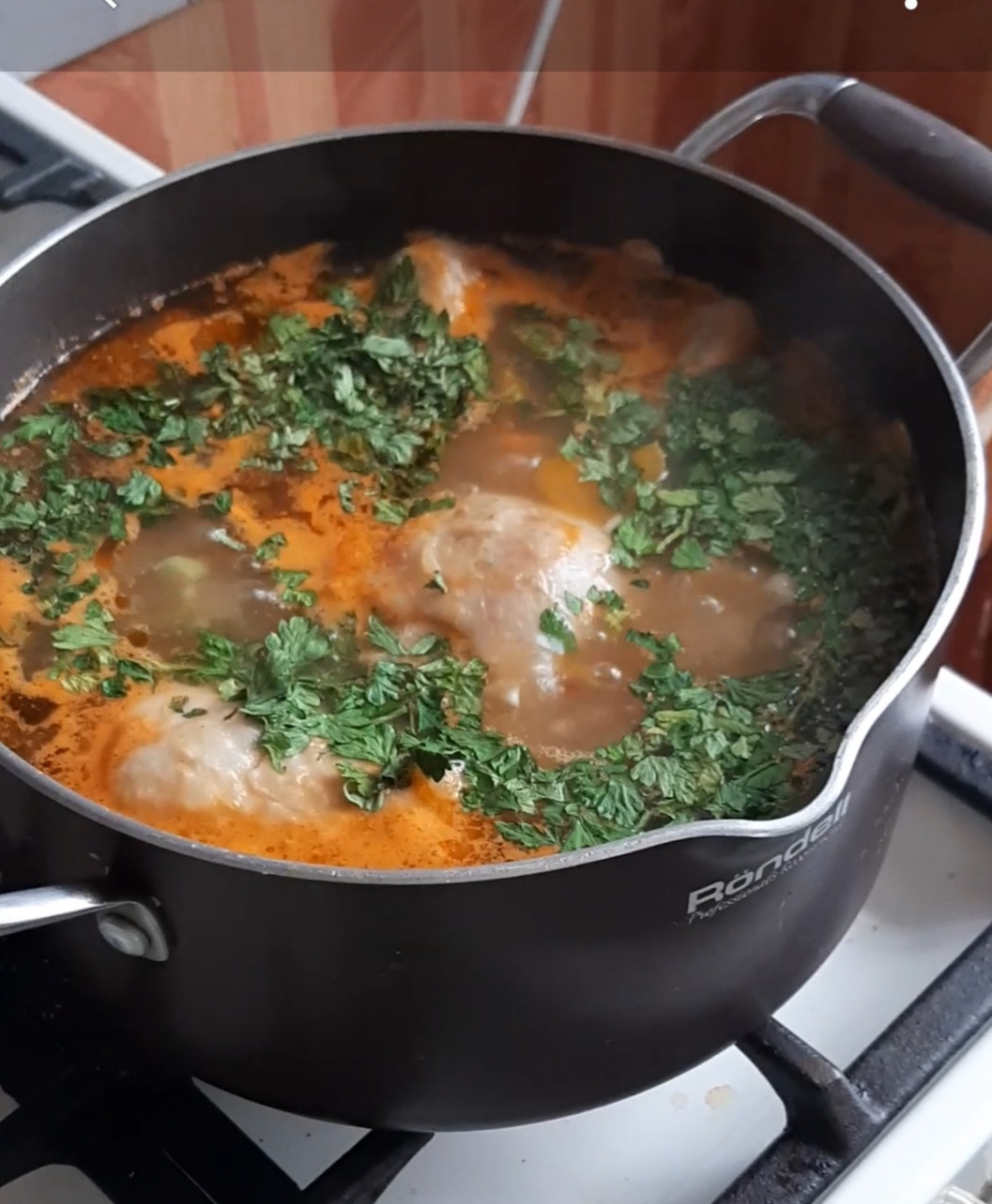 Домашняя лапша с курочкой