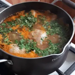 Домашняя лапша с курочкой