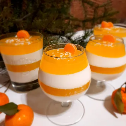 Апельсиново-сливочный десерт 🍊