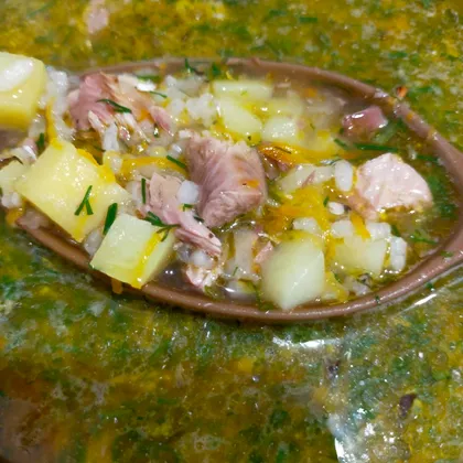 Рыбный суп из сайры