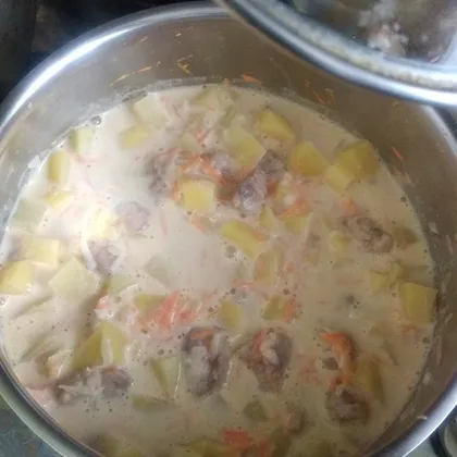 Овощное мясное пюре от года