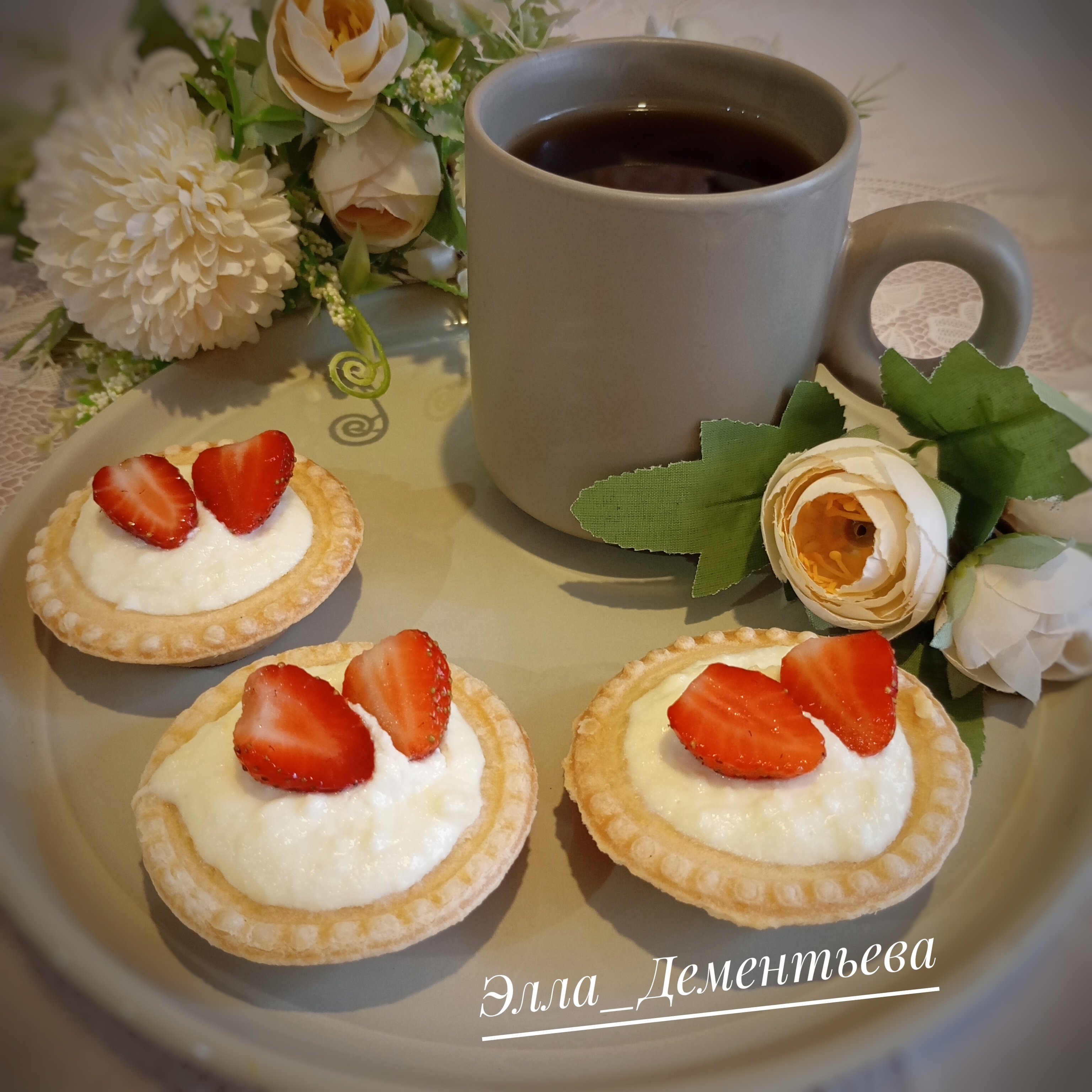 Мини-чизкейки в тарталетках