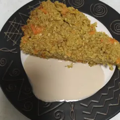 Запеканка из зеленой гречки с овощами