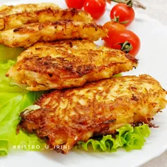 Куриные отбивные в картофельной шубке 