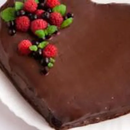 Шоколадный торт на День святого Валентина