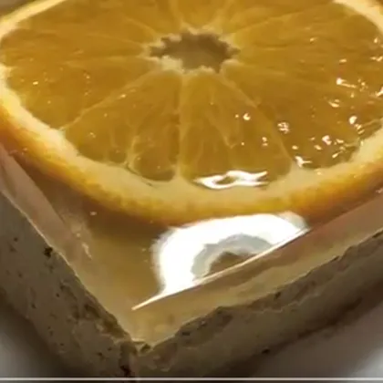 Печёночный паштет под апельсиновым желе