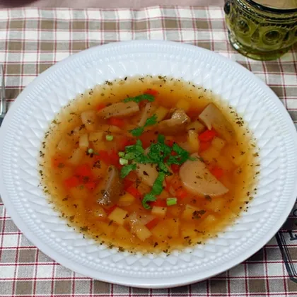 Суп с белыми грибами в умной мультиварке