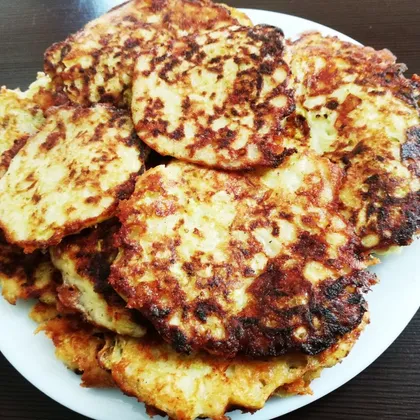 Кабачковые оладьи с сыром