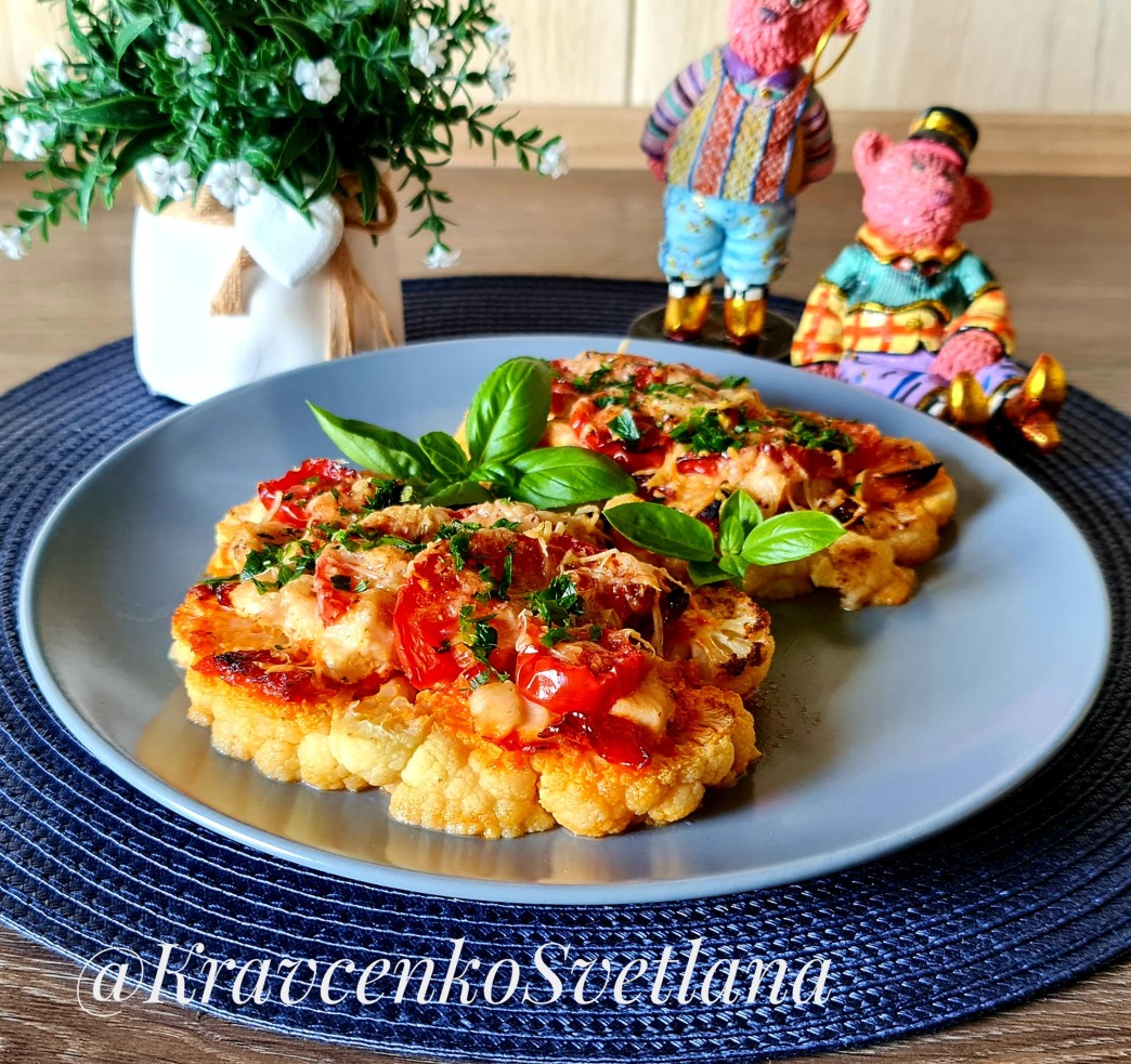 Цветная капуста с куриным филе
