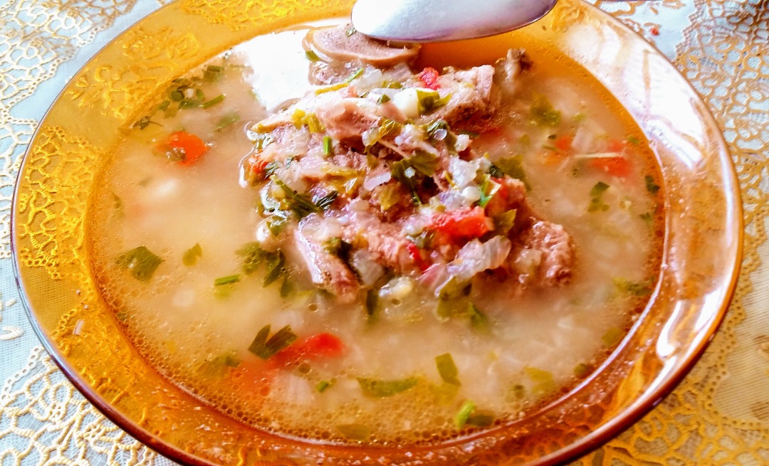 Луковая похлёбка с бараниной