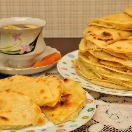 Кыстыбый - вкусные татарские лепешечки с картошкой-пюре
