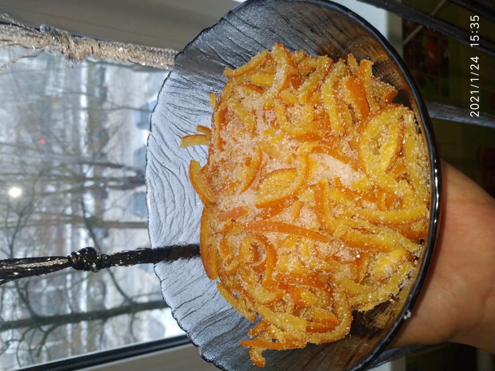 Цукаты из апельсиновых корок
