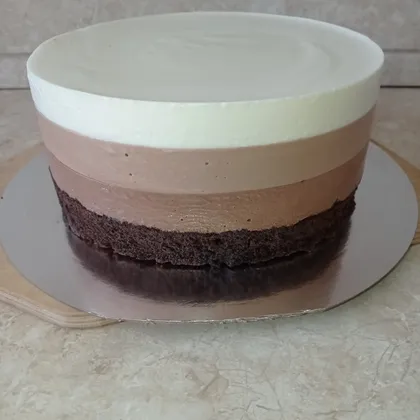 Муссовый торт Три шоколада