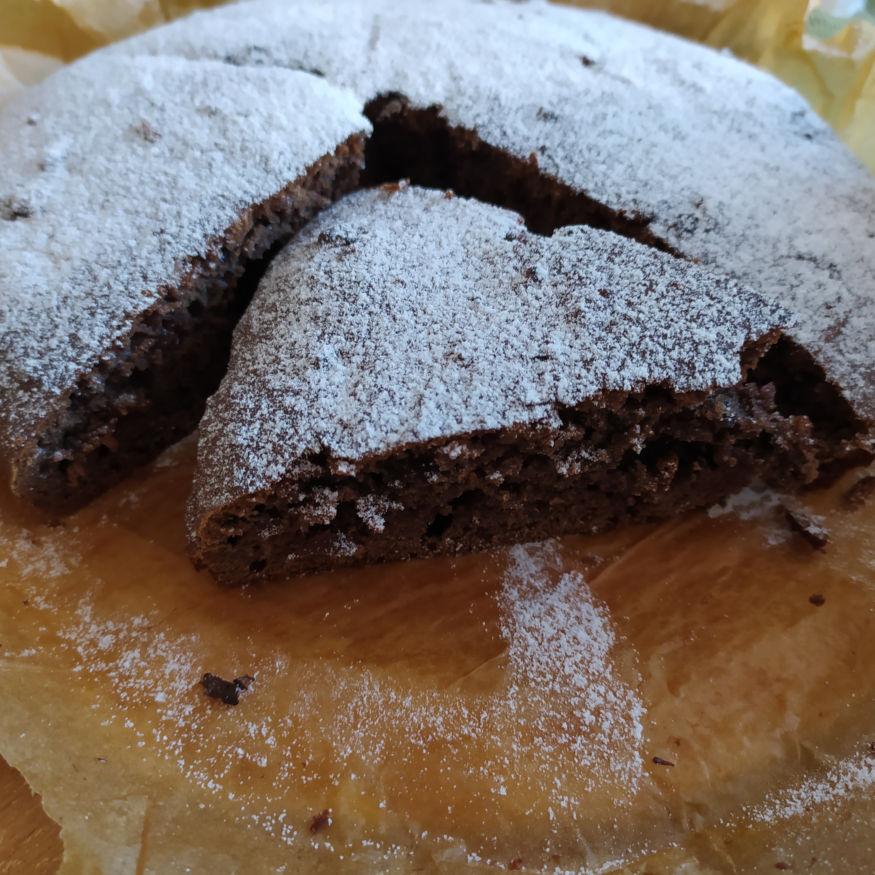 Пирог "Трухлявый пень" без яиц (веганский)