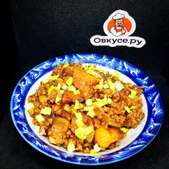 Гречка с грибами и мясом