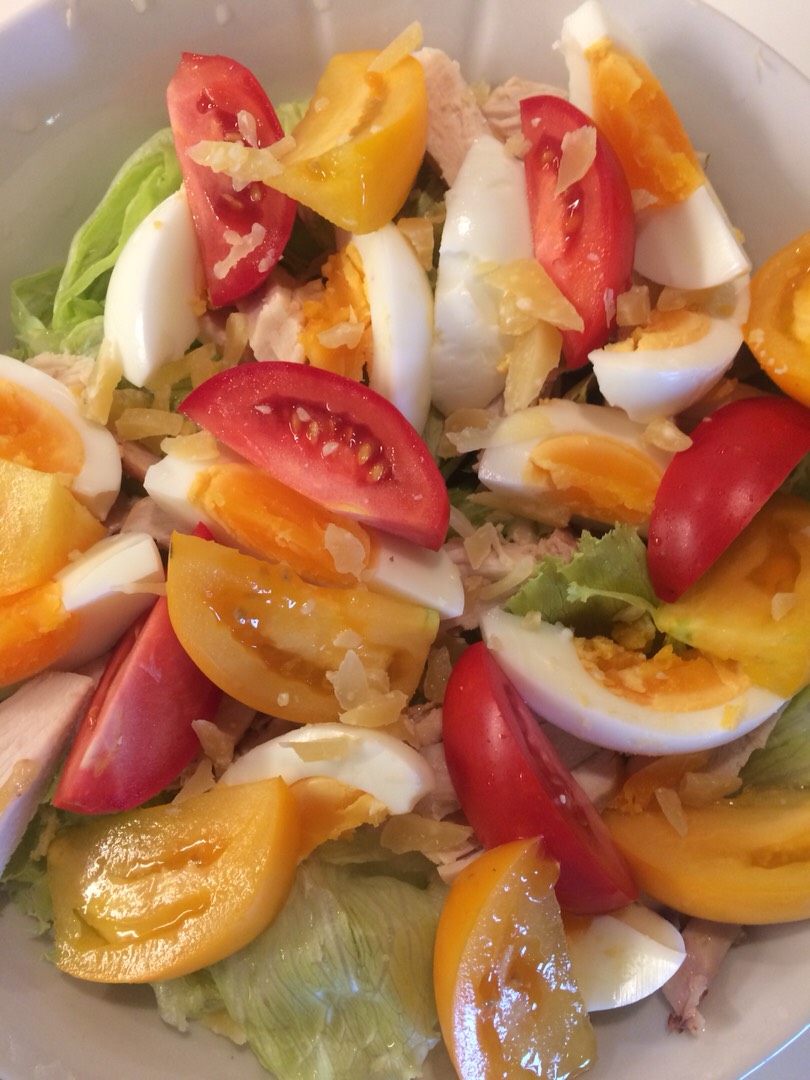 Салат а-ля Цезарь #марафон