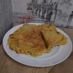 Яблочный пирог на сковороде