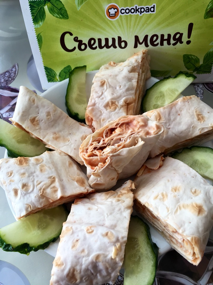 Рулет из лаваша с сыром 🤗