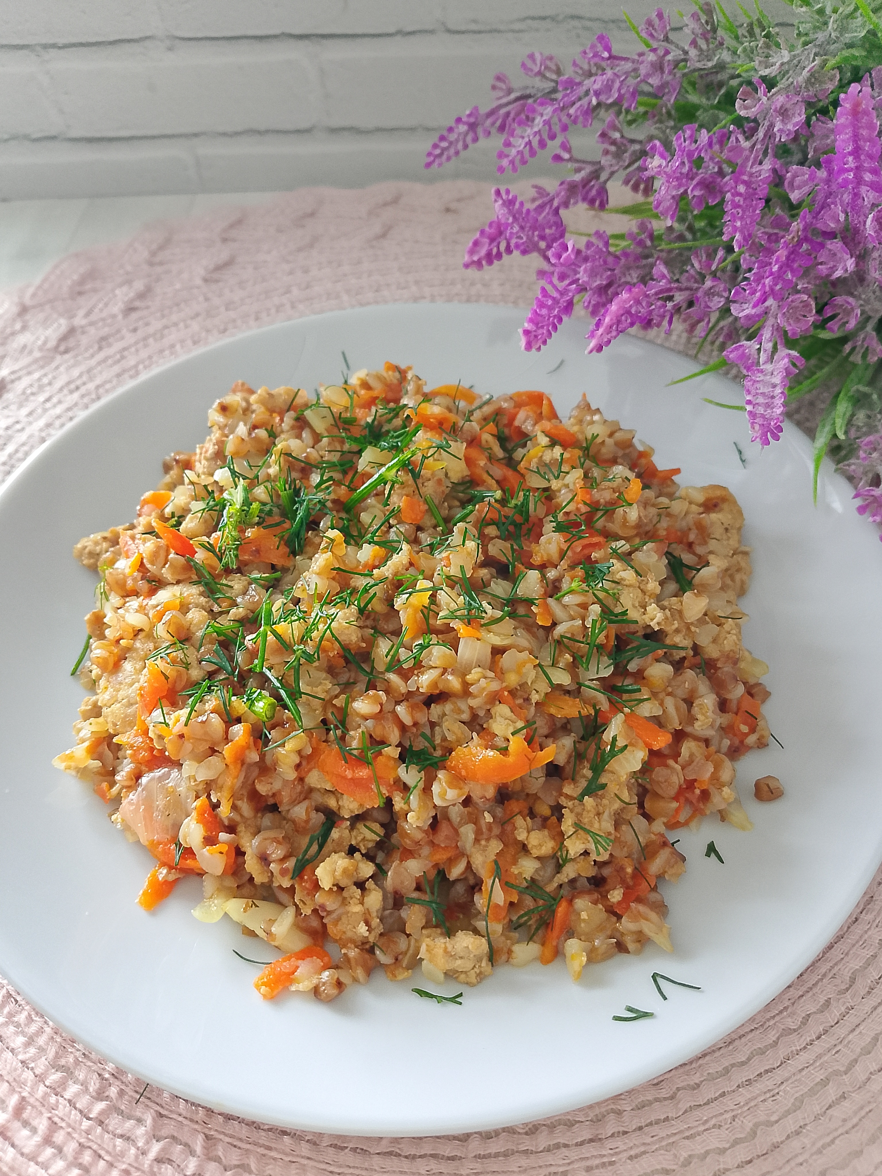 Гречка по-купечески с фаршем