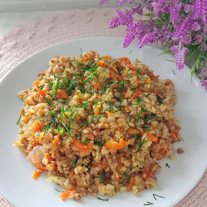 Гречка по-купечески с фаршем