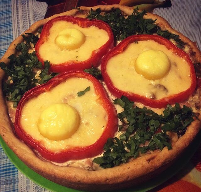 Закусочный пирог с курицей