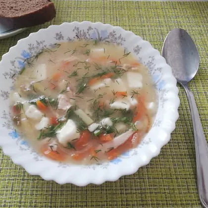 Куриный суп с плавленными сырками