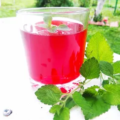 Морс из чёрной смородины.🍹