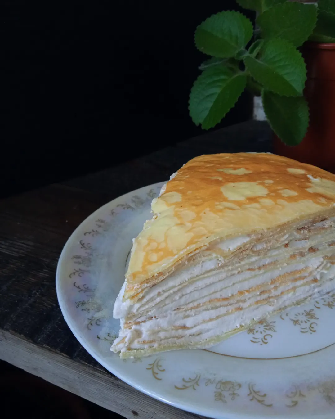 Блинный пирог с творогом – кулинарный рецепт