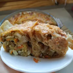 Быстрый пирог с мясом