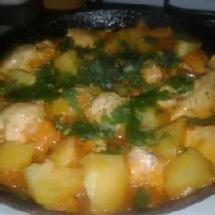 Курица с овощами