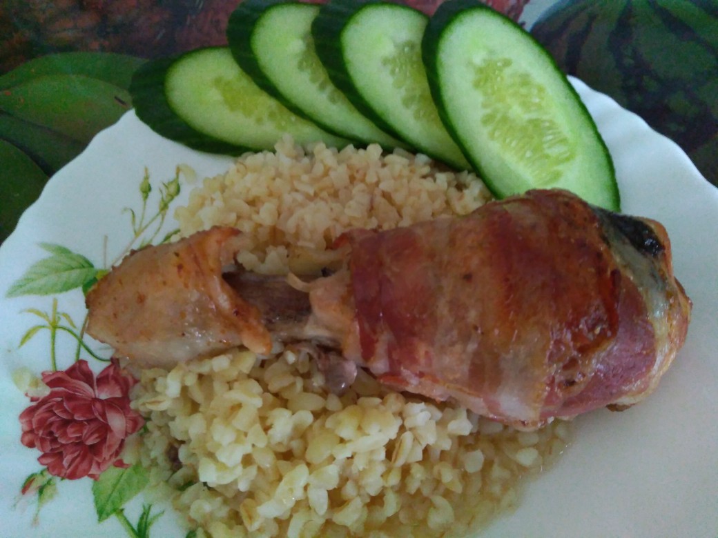 Куриные голени в беконе🥓