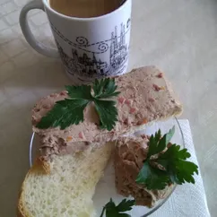 Печёночный паштет на вкуснейшем хлебушке 🍞